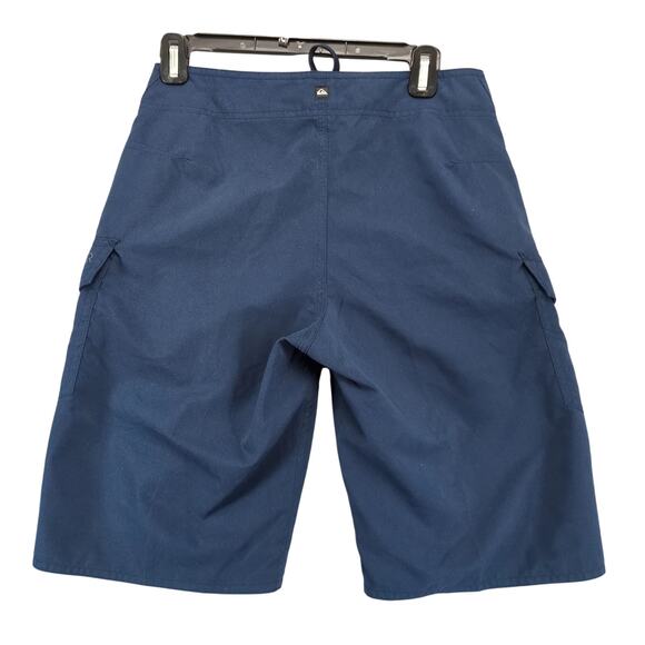 NWT Quiksilver Manic Men's 28x10 Board Shorts Navy Pockets Surfer Swim Trunks - Picture 2 of 10